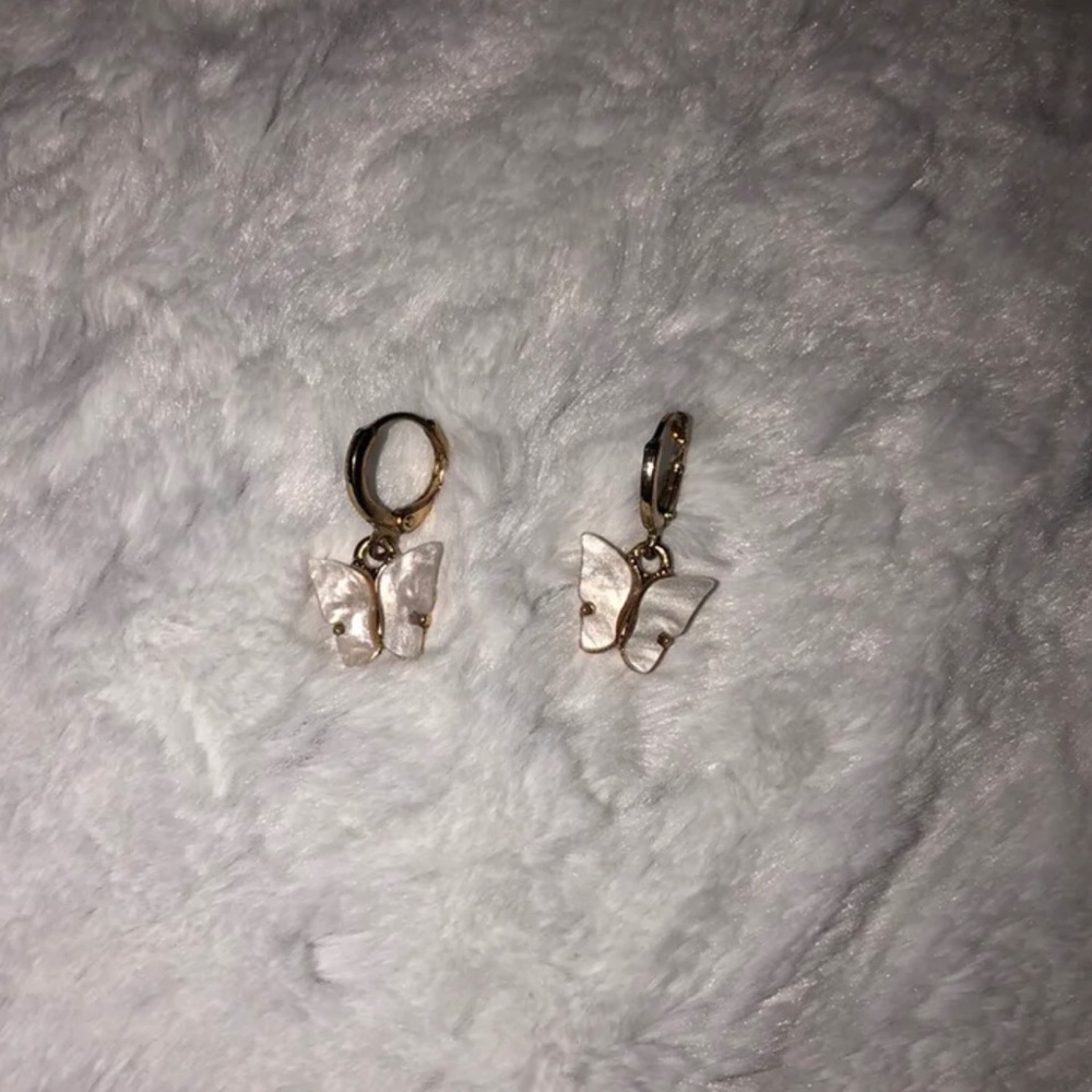 Pearl Butterfly Earrings